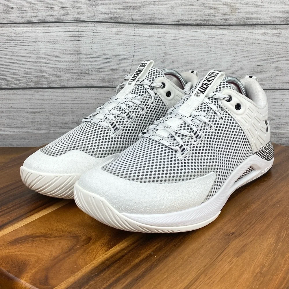 Under Armour HOVR Block City White Black Volleyball Court Shoe Women’s Size 11.5